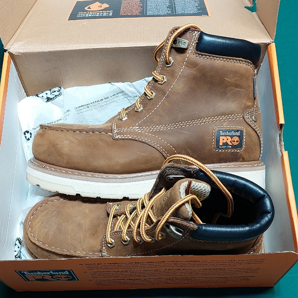 Timberland PRO Gridworks 6 Inch Alloy Safety Toe Waterproof Boots Size 6.5